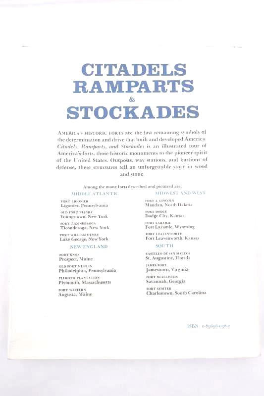 Citadels, Ramparts & Stockades By Irvin Haas 1st Edition Hardcover DJ 1979