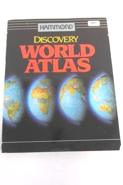 Lot of 2 Books Exploring Your World Geography Hammond World Atlas Discovery