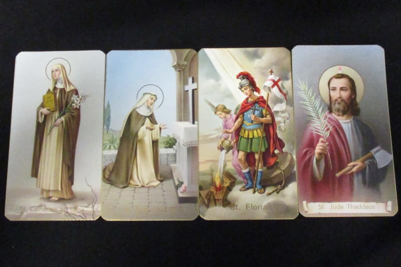 Holy Prayer Cards Bonella Milano 400 Series Made In Italy Lot of Seven