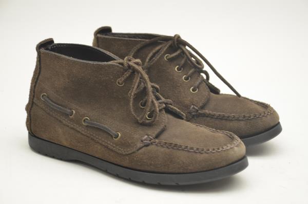 BROOKS BROTHERS Womens Leather Lace Up Shoes Moccasins Brown Size 4 D
