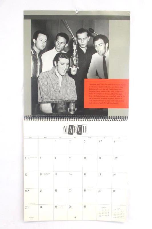 Elvis Presley The Fifties Hallmark 1994 Wall Calendar Private Collection Photos