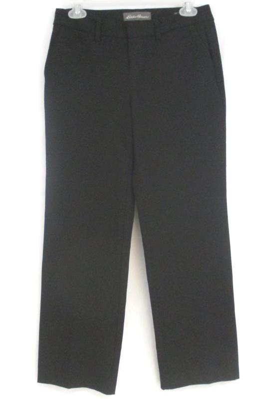 Eddie Bauer Women's Petite Slightly Curvy Fit Black Dress Pants Size 2P