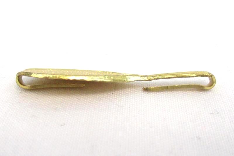 Vintage Men's Gold Tone Tie Clip Tennis Racket Squash Badminton Tack