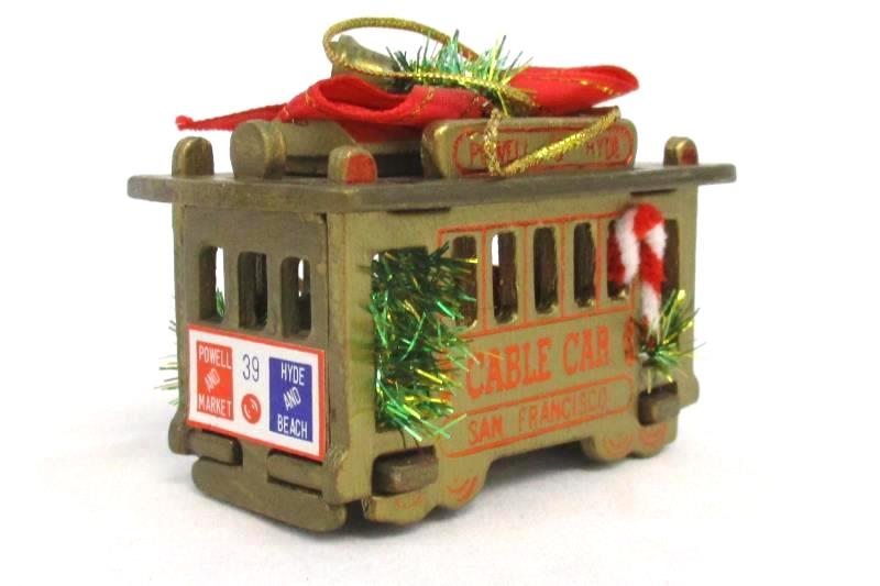 Powell & Hyde Cable Car Christmas Tree Ornament San Francisco Trolley 39