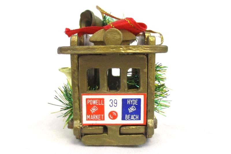 Powell & Hyde Cable Car Christmas Tree Ornament San Francisco Trolley 39