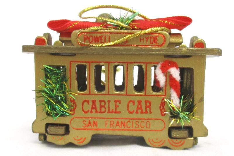 Powell & Hyde Cable Car Christmas Tree Ornament San Francisco Trolley 39