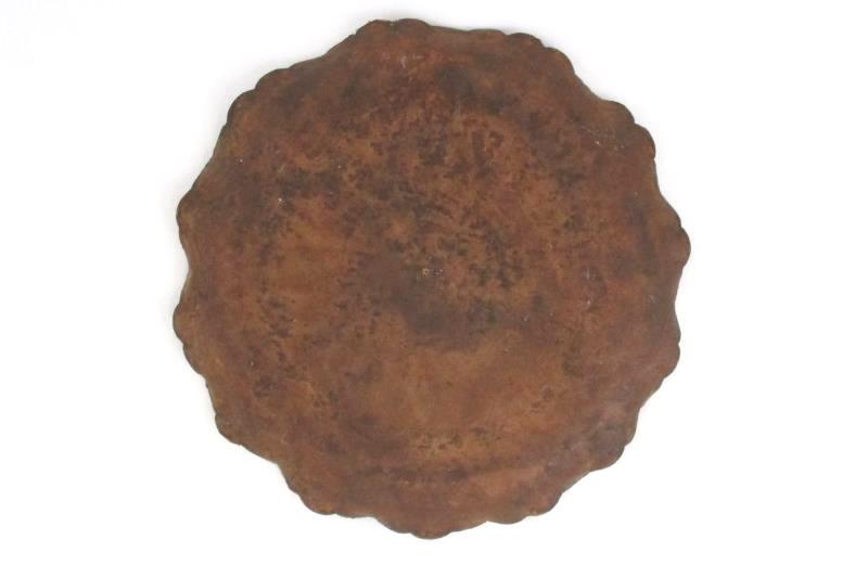 Vintage Hand Tooled Leather Hanging Floral Design 9.5 Inch
