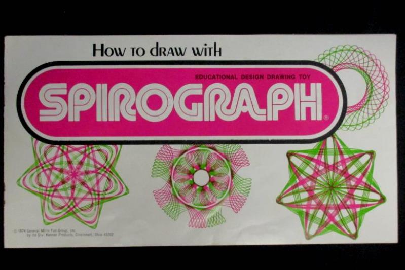 Vintage 1975 Kenner's Spirograph 1421 Red Tray Missing 1 Wheel 1 Ring Holder