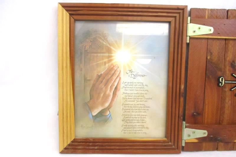 Keota Original Rustic Wood Frame Clock Religious The Difference Quartz Orig Box