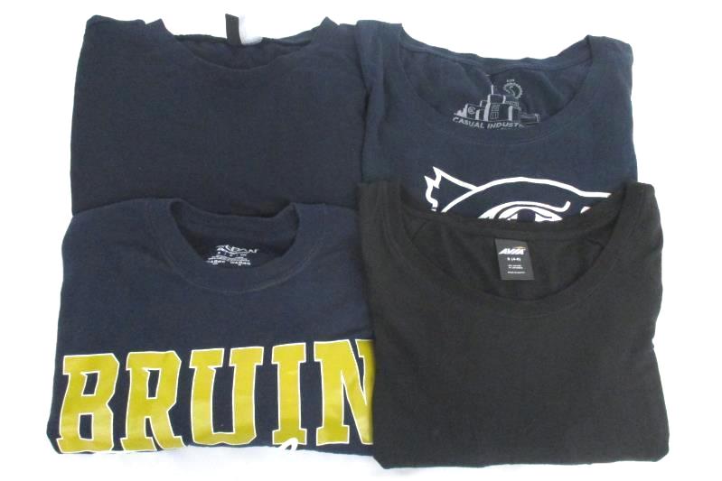 Lot of 4 Women's Sz S Top Shirt Avia Divided Gildan Bruin Drumline Casual Eagles