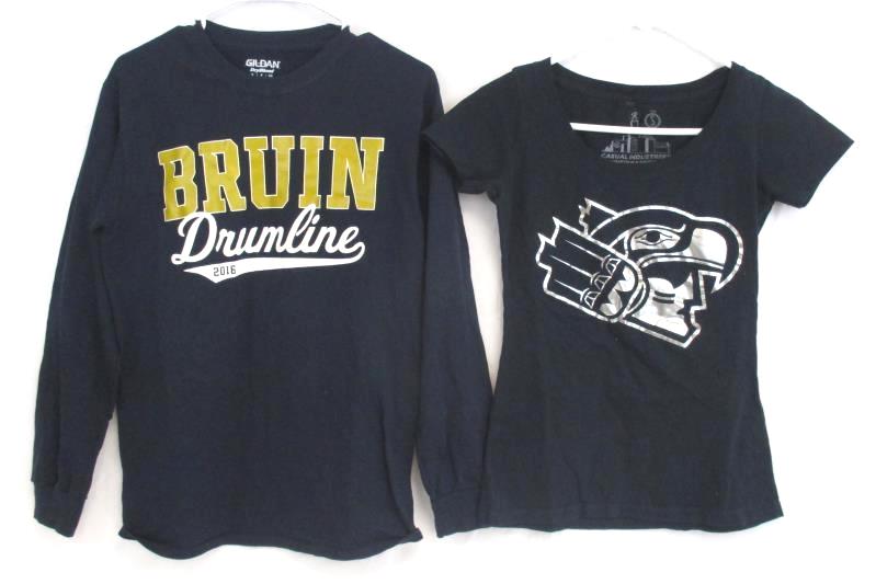 Lot of 4 Women's Sz S Top Shirt Avia Divided Gildan Bruin Drumline Casual Eagles