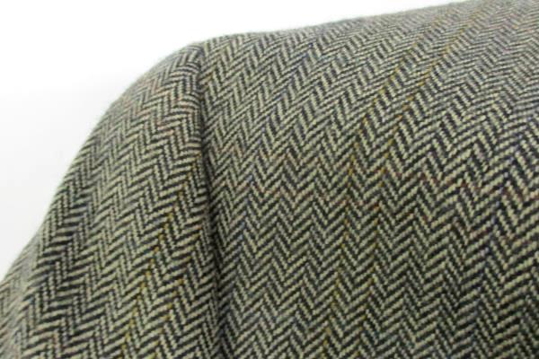 Ralph Lauren Men's Black Tan Herringbone Pure Wool Blazer Suit Jacket Size 42L
