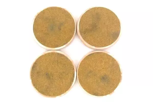 4 Ceramic Coasters Round Southwestern Pottery Wolves Wolf Coyote Cork Back