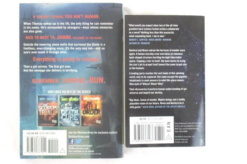 Lot of 2 Science Fiction Novels Paperback Bowl Of Heaven The Maze Runner