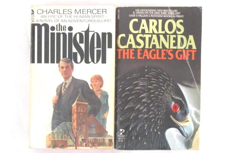 Lot of 2 Books The Eagle's Gift Carlos Castaneda & The Minister Charles Mercer