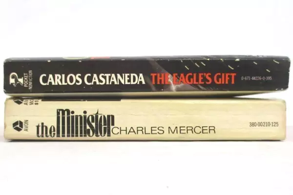 Lot of 2 Books The Eagle's Gift Carlos Castaneda & The Minister Charles Mercer