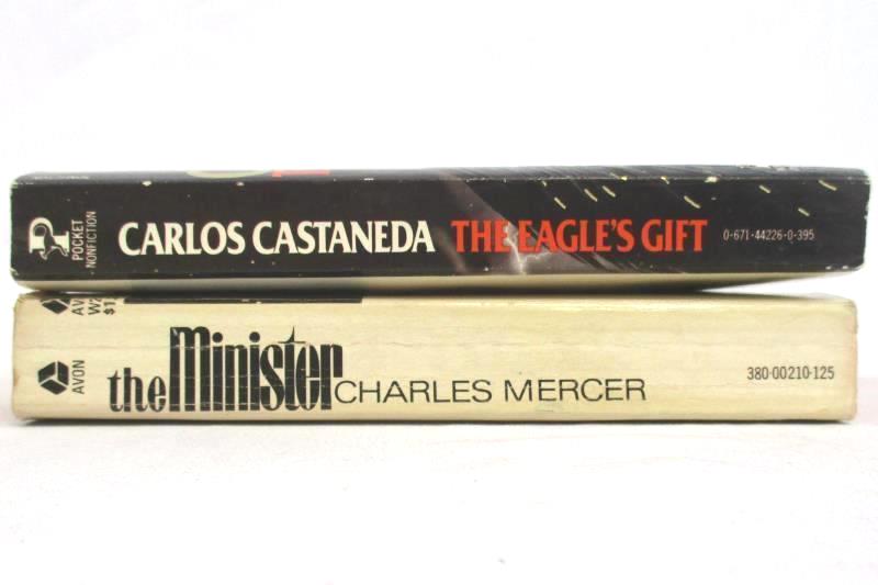 Lot of 2 Books The Eagle's Gift Carlos Castaneda & The Minister Charles Mercer