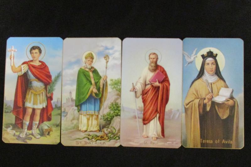 Lot of 7 Fratelli Bonella Milano Holy Prayer Cards 400 Series Italy