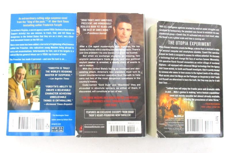 Lot of 3 Thriller Paperback Novels The Kill List Act Of War Utopia Experiment
