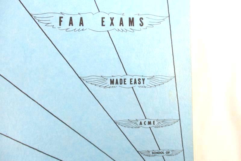 Vintage 1977 Airplane Instructor FAA Exams Made Easy ACME School Of Aeronautics