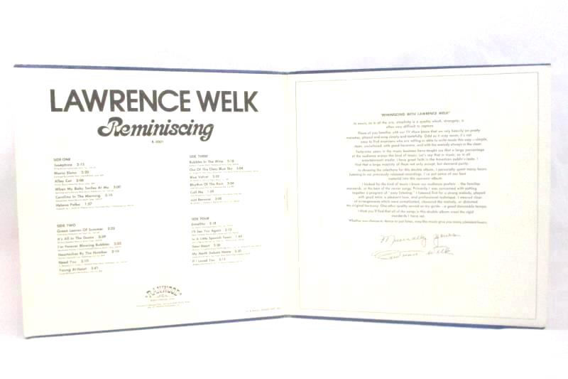 Lawrence Welk Reminiscing 12 Inch 33 RPM Two Album LP Record Set R 5001