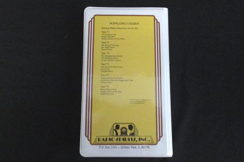 Hopalong Cassidy 6 Audio Cassette Tapes Vintage Programs William Boyd Joe Du Val