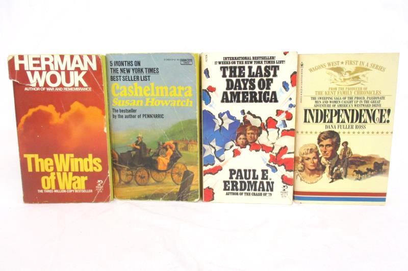Lot of 4 Fiction Paperback Novels Independence The Last Days Cashelmara The Wind