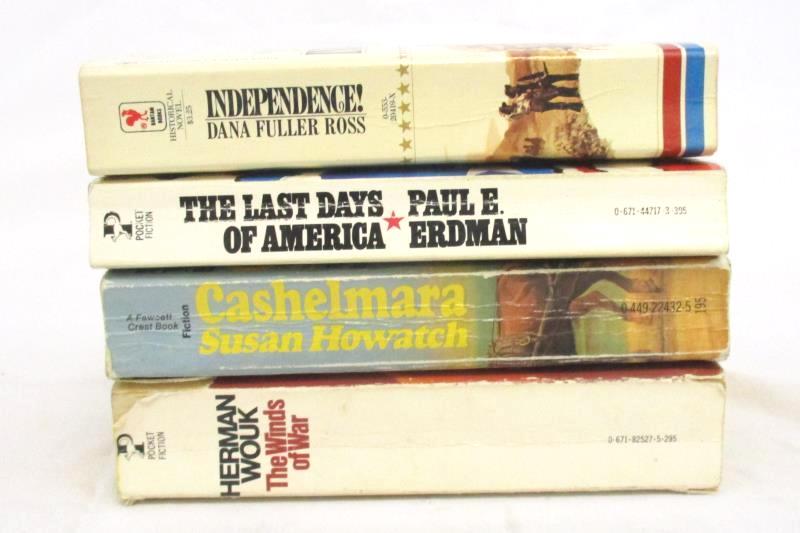 Lot of 4 Fiction Paperback Novels Independence The Last Days Cashelmara The Wind