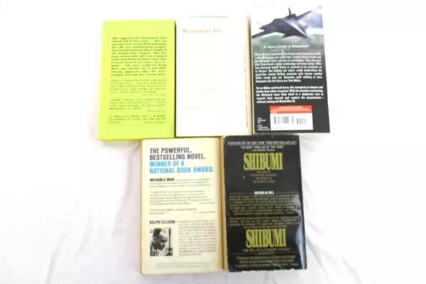Lot of 5 Fiction Paperback Novels Shibumi Invisible Man Target Utopia Paradise