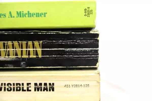 Lot of 5 Fiction Paperback Novels Shibumi Invisible Man Target Utopia Paradise