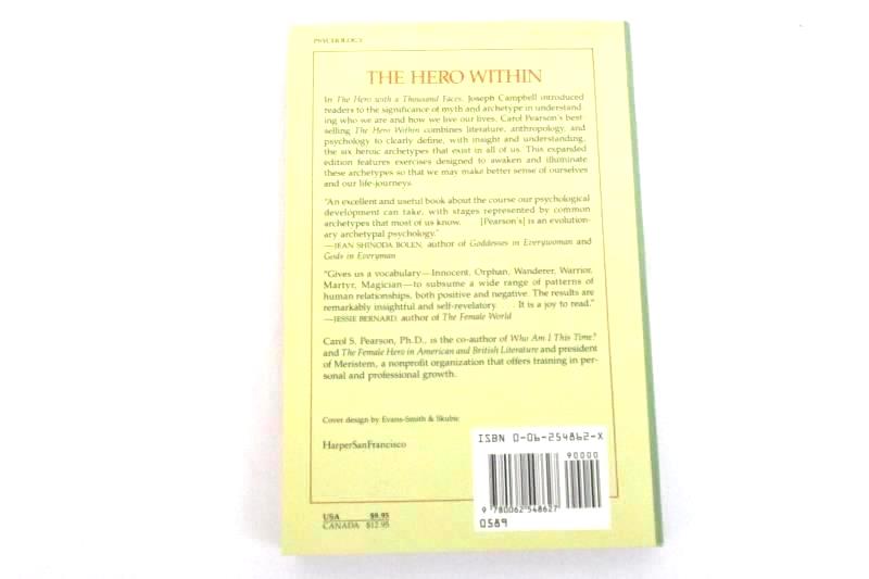 The Hero Within Six Archetypes We Live By Carol S. Pearson 1989 Expanded Revised