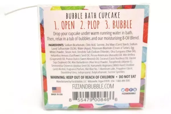 Fizz & Bubble Birthday Cake Bubble Bath Cupcake 5 oz Bath Bomb Sealed