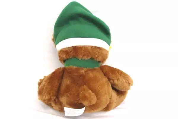 American Greetings Plush Christmas Holiday Bear Brown Stuffed Animal 12.5 inches