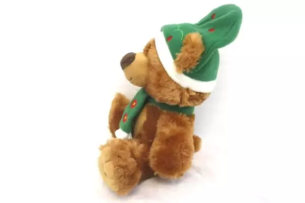 American Greetings Plush Christmas Holiday Bear Brown Stuffed Animal 12.5 inches