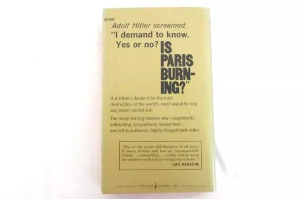Is Paris Burning? by Henry Collins and Dominique Lapierre 1966 Paperback