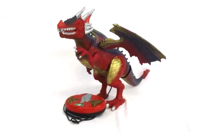 Animal Planet Remote Control Dragon Red Purple Gold Sound and Movement
