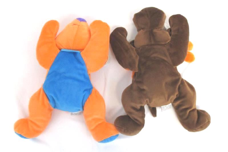 Lot of 2 Ty Beanie Pillow Pals 1998 Antlers Moose Koala Bear Plush With Tags