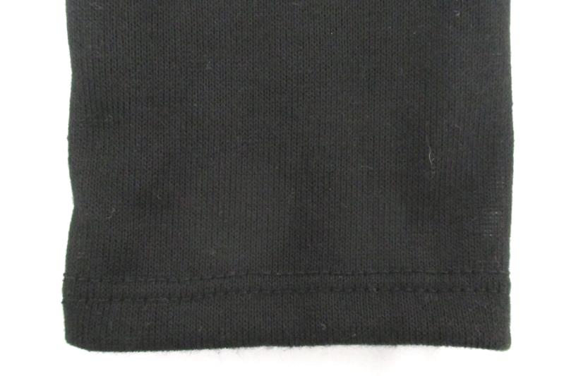 Rags & Couture Blouse Black Knit Top Draped Front Long Sleeve Women's Size M