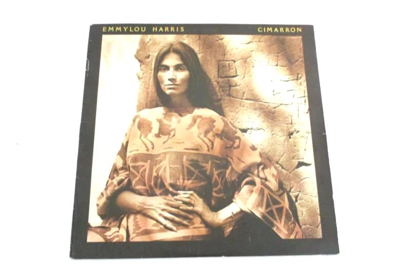 Lot of 2 Emmylou Harris Vinyl LP Records Cimarron 1981 Elite Hotel 1975 12 Inch