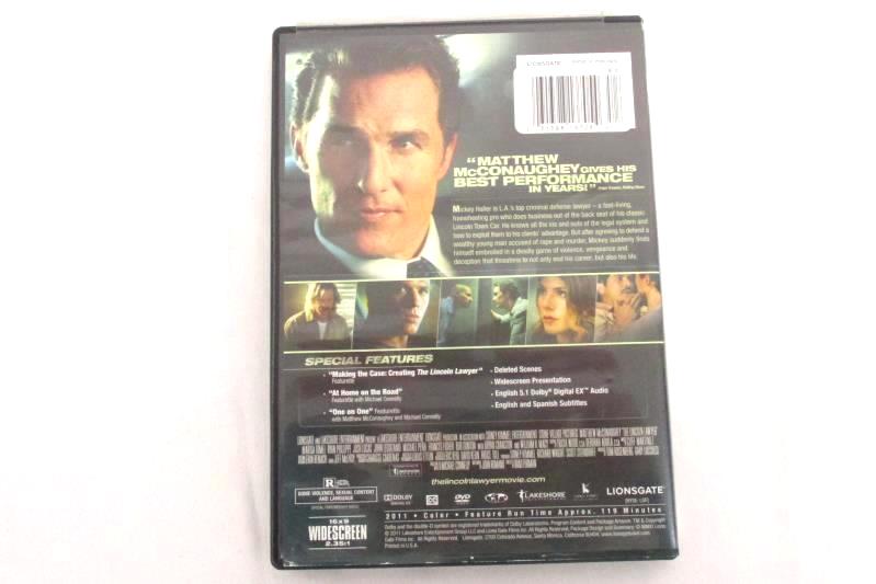 The Lincoln Lawyer DVD Matthew McConaughey Marisa Tomei Lionsgate 2011