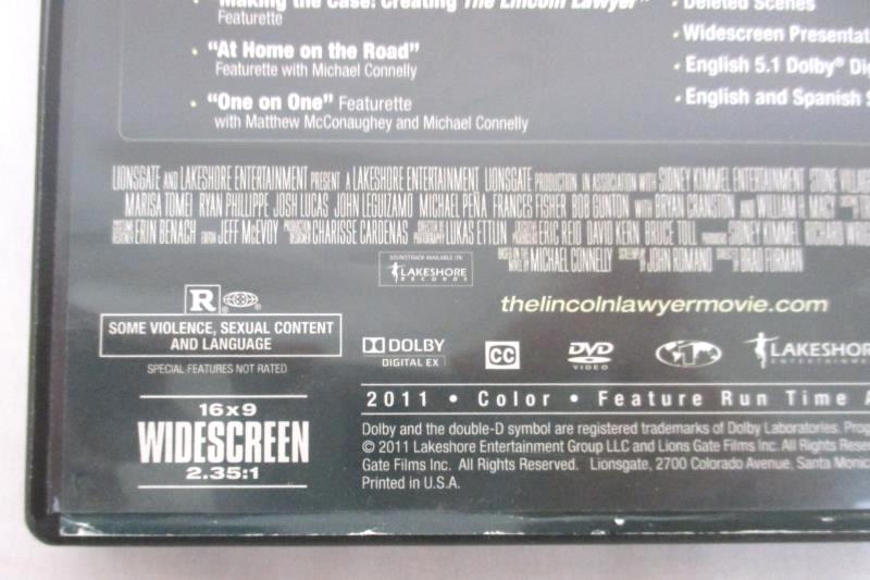 The Lincoln Lawyer DVD Matthew McConaughey Marisa Tomei Lionsgate 2011