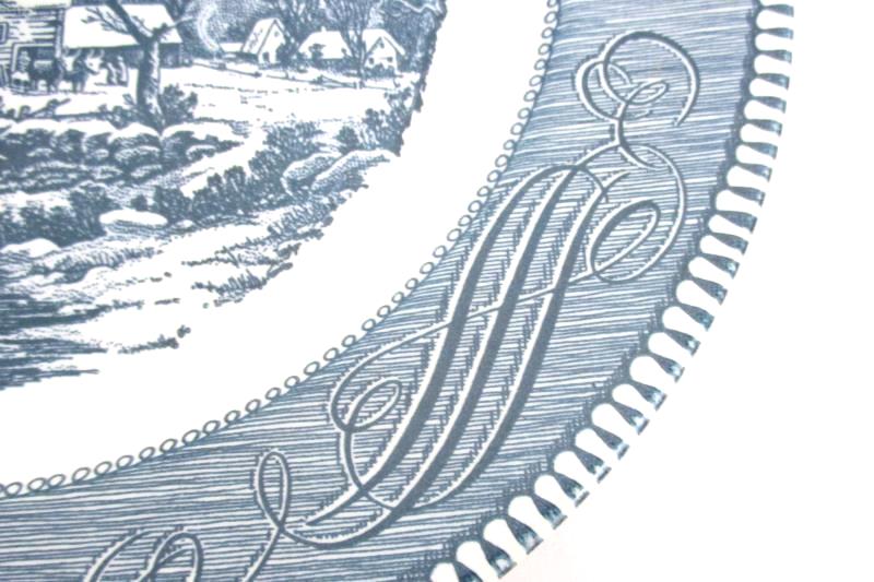 Royal China Currier & Ives Old Grist Mill Dinner Plate 10.5 Inch