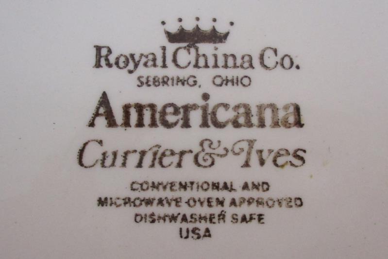 Royal China Currier & Ives Old Grist Mill Dinner Plate 10.5 Inch