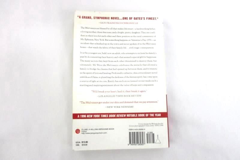 We Were the Mulvaneys Oprah's Book Club Joyce Carol Oates Paperback Plume Books