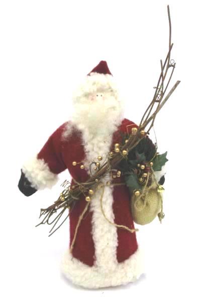 Mixed Set of Santa Figurine Ornament Bean Bag Bottom Standing Tree Hanging Joy