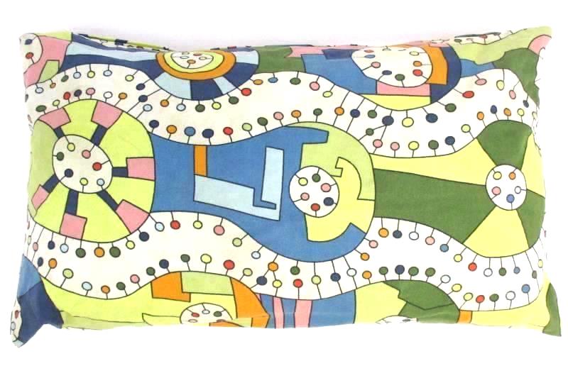 Ikea Unni Decorative Rectangle Throw Pillow Geometric Pillowcase Zips Washable
