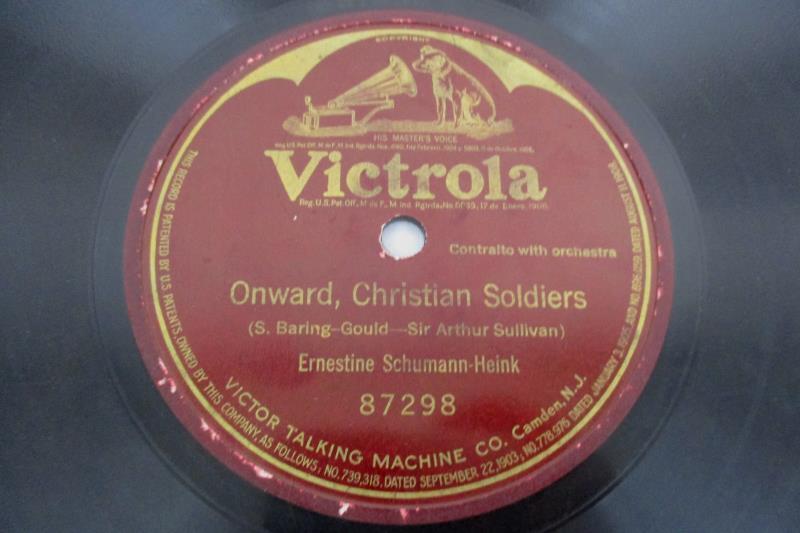 Ernestine Schumann Heink Victrola 78rpm Onward Christian Soldiers 87298 10 Inch
