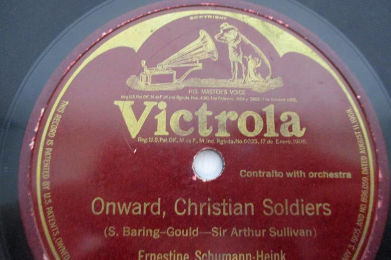 Ernestine Schumann Heink Victrola 78rpm Onward Christian Soldiers 87298 10 Inch