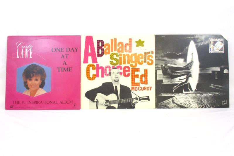 Lot of 3 Vinyl LP Records Rock Folk Ballad Cristy Lane Al Stewart Ed McCurdy