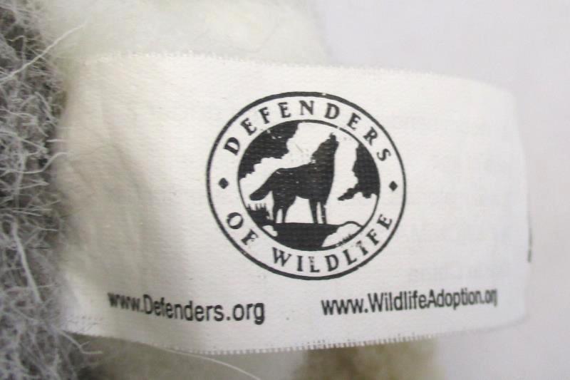 Defenders Of Wildlife Plush Howling Wolf Retired 9in Tall